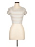 Aero Stripes Ivory Short Sleeve Turtleneck Size L - photo 1