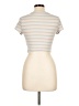 Aero Stripes Ivory Short Sleeve Turtleneck Size L - photo 2