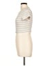 Aero Stripes Ivory Short Sleeve Turtleneck Size L - photo 5