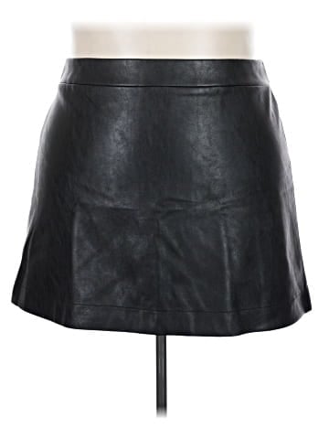 J.Crew Factory Store Faux Leather Skirt (view 1)