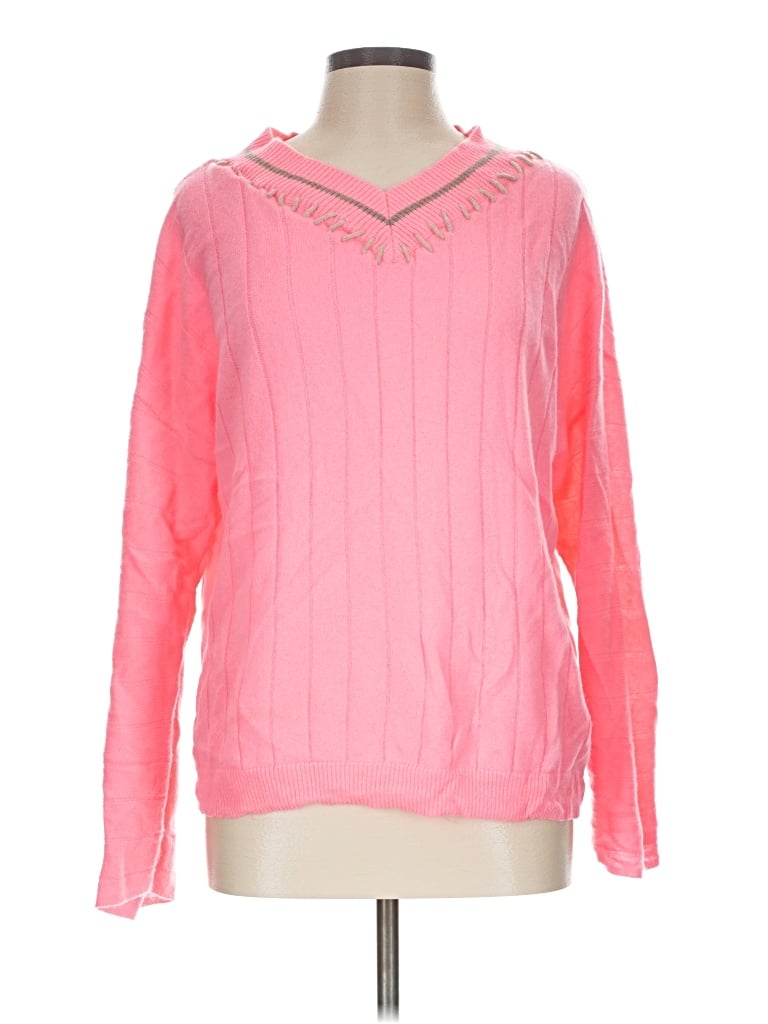 Pre-owned Lisa Todd Cashmere Pullover Sweater In Pink