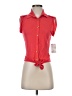 Bongo 100% Rayon Red Sleeveless Button-Down Shirt Size S - photo 1