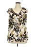 Sioni Gold Sleeveless Blouse Size 2X - photo 1