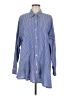Veronica Beard 100% Cotton Blue Long Sleeve Button-Down Shirt Size 12 - photo 1