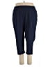 Just My Size Solid Blue Active Pants Size 3X Plus - photo 1