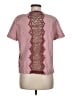 Sandro Burgundy Short Sleeve Blouse One size - photo 2