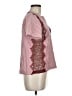 Sandro Burgundy Short Sleeve Blouse One size - photo 4