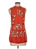 Wildfox 100% Cotton Red Sleeveless Button-Down Shirt Size XS - photo 1