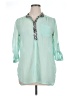 rue21 100% Polyester Green 3/4 Sleeve Blouse Size XL - photo 1