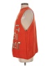 Wildfox 100% Cotton Red Sleeveless Button-Down Shirt Size XS - photo 5