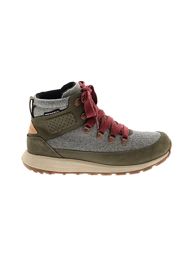 Pre-owned Merrell Ankle Boots In Gray