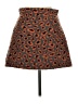 Topshop Animal Print Brown Casual Skirt Size 6 - photo 1
