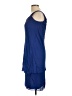 Patra 100% Polyester Solid Blue Casual Dress Size 10 - photo 5