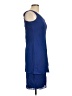 Patra 100% Polyester Solid Blue Casual Dress Size 10 - photo 4