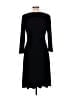 Chaps Solid Black Casual Dress Size L - photo 2