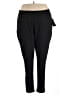 Ellos Solid Black Casual Pants Size 3X - photo 1