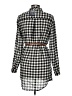 Forever 21 Checkered-gingham Black Long Sleeve Button-Down Shirt Size M - photo 2