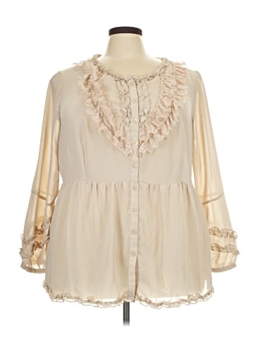 Denim 24/7 3/4 Sleeve Blouse (view 1)