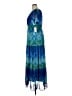 Rabbit Rabbit Rabbit Designs 100% Polyester Tie-dye Blue Cocktail Dress Size 14 - photo 5