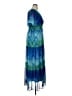 Rabbit Rabbit Rabbit Designs 100% Polyester Tie-dye Blue Cocktail Dress Size 14 - photo 4