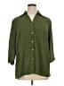 Notations 100% Polyester Green 3/4 Sleeve Blouse Size 1X - photo 1