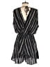 Final Touch 100% Rayon Stripes Black Romper Size S - photo 2