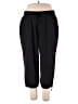RBX Solid Black Casual Pants Size 1X - photo 1