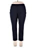 Croft & Barrow Solid Blue Casual Pants Size XL Petite - photo 1