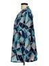 Travelsmith 100% Polyester Argyle Blue Long Sleeve Blouse Size L - photo 5