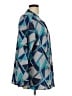 Travelsmith 100% Polyester Argyle Blue Long Sleeve Blouse Size L - photo 4