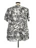 Roaman's Silver Short Sleeve Blouse Size 24W - photo 2