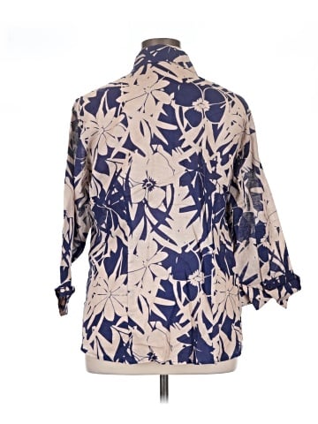 Harve Benard 3/4 Sleeve Button-Down Shirt (view 2)