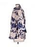 Harve Benard Print Blue 3/4 Sleeve Button-Down Shirt Size 1X - photo 5