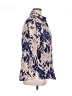 Harve Benard Print Blue 3/4 Sleeve Button-Down Shirt Size 1X - photo 4