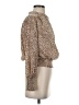 Listicle 100% Polyester Animal Print Brown Long Sleeve Blouse Size S - photo 4