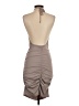 Solemio Solid Gray Cocktail Dress Size S - photo 2
