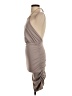 Solemio Solid Gray Cocktail Dress Size S - photo 5