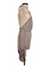 Solemio Solid Gray Cocktail Dress Size S - photo 4