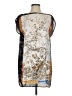 Promod Graphic Silver Brown Cocktail Dress Size 4 - photo 1