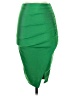 Chocolate Solid Green Formal Skirt Size S - photo 1