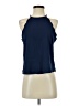 Mine Blue Sleeveless Blouse Size S - photo 1