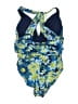 Adore Me Floral Blue One Piece Swimsuit Size 0X - photo 2