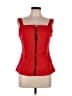 Unbranded 100% Polyester Red Sleeveless Top Size XL - photo 1