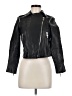Unbranded 100% Polyester Black Leather Jacket Size M - photo 1