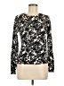 Lord & Taylor 100% Cotton Floral Black Pullover Sweater Size M (petite) - photo 1
