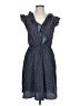Maison Jules Polka Dots Blue Casual Dress Size L - photo 1