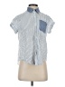 True Craft Stripes Blue Short Sleeve Button-Down Shirt Size XS - photo 1