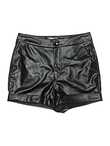 Just Be... Faux Leather Shorts (view 1)