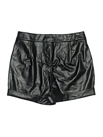 Just Be... Faux Leather Shorts (view 2)