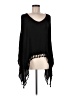 Alya Black Poncho Size M - photo 1